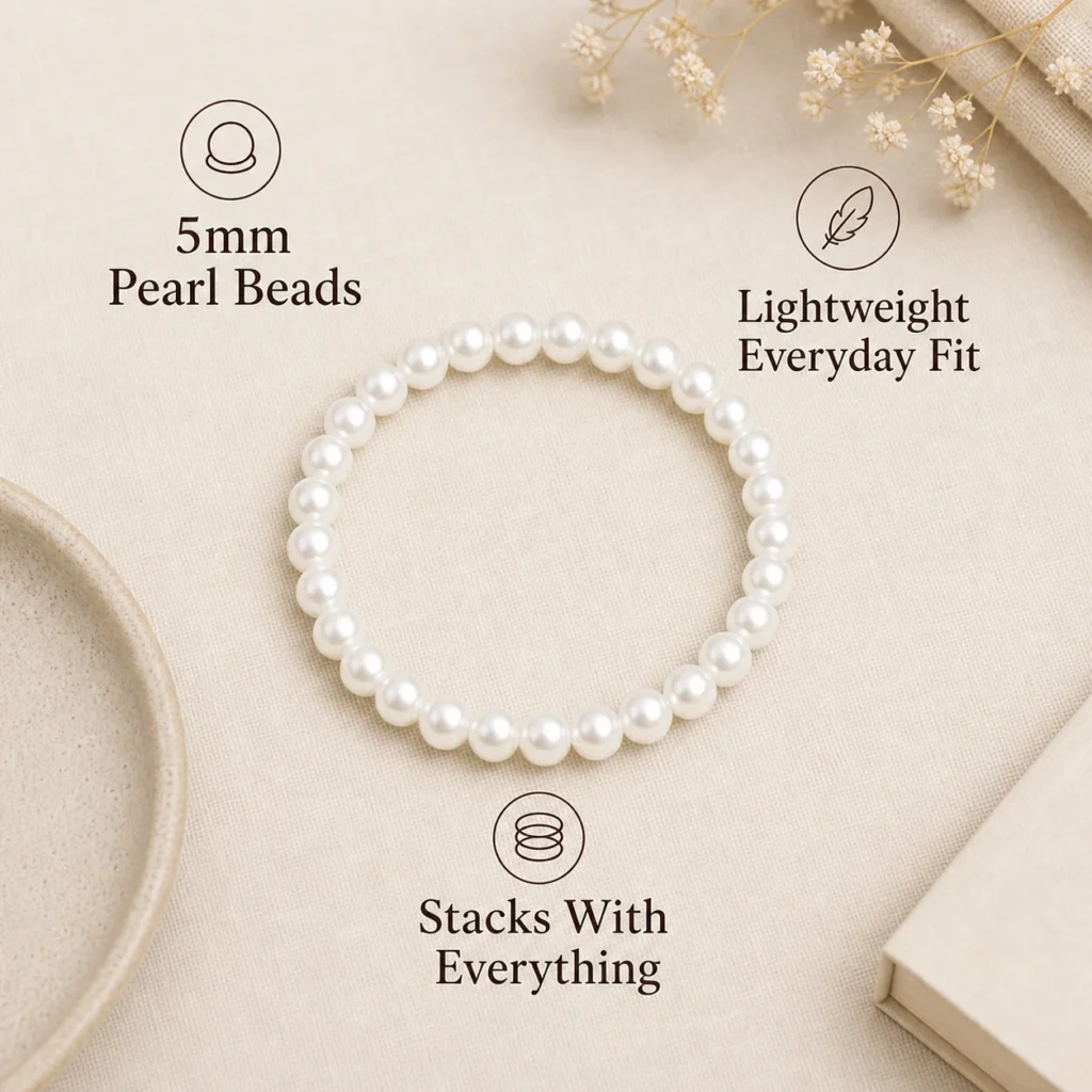 pearl beaded bracelet women feature image