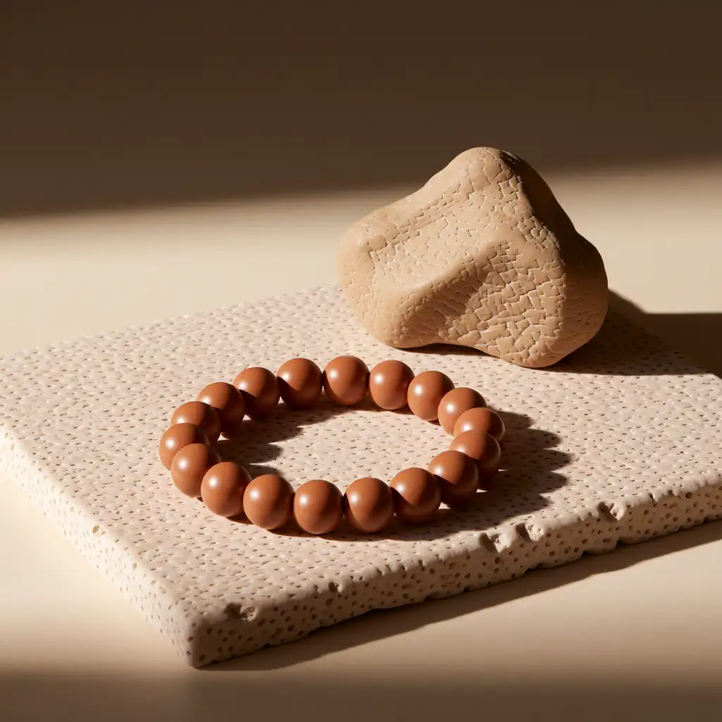 Our Story 3 Raw natural stones resting in soft light