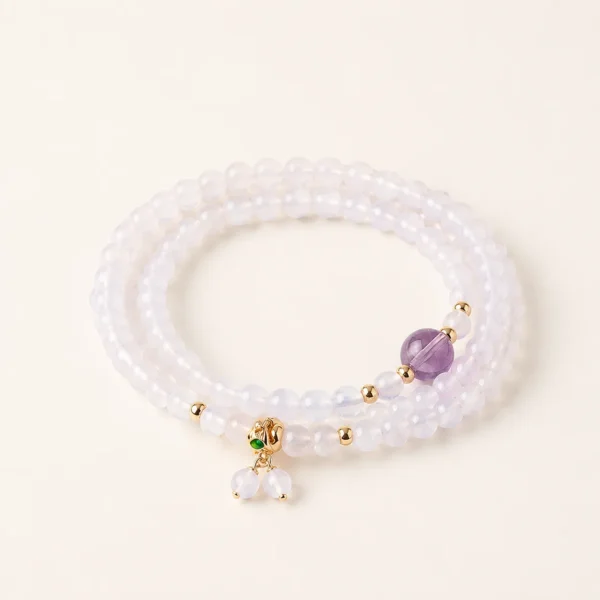 Classic Agate 4mm Bracelet for Grounding & Stability