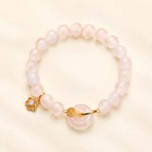 Classic Agate Blessing Bracelet for Grounding & Stability