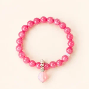 Handcrafted Agate & Chalcedony Bracelet for Grounding & Stability