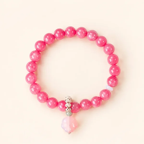 Handcrafted Agate & Chalcedony Bracelet for Grounding & Stability