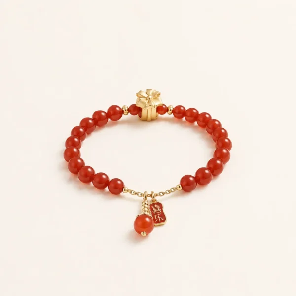 Classic Agate Bracelet for Grounding & Stability