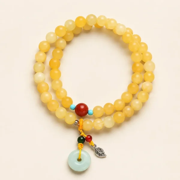 Classic Agate Peace Buckle Bracelet for Grounding & Stability