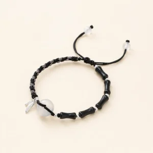 Agate Bamboo Bracelet for Grounding & Stability