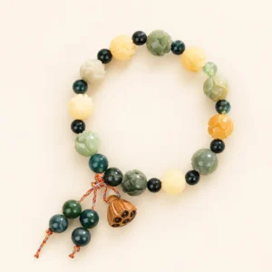 Agate Lotus Bracelet for Grounding & Stability