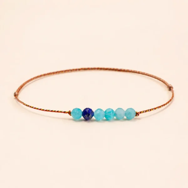 Amazonite Crystal Faceted Bracelet for Calm & Truth