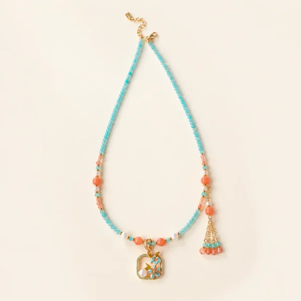 Amazonite Crystal Necklace for Calm & Truth