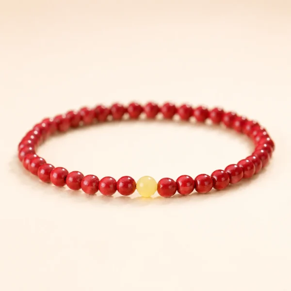 Amber 4mm Bracelet for Warmth & Calm