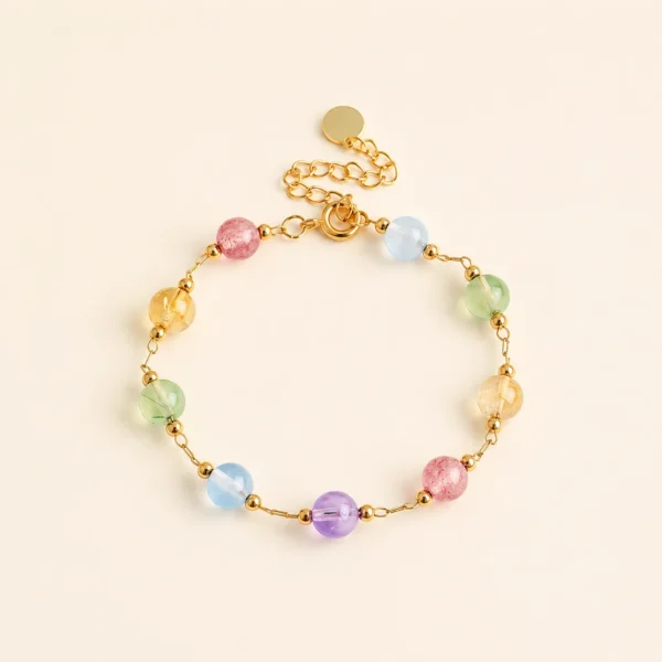 Signature Amethyst Crystal Multi-Stone Bracelet for Calm & Clarity