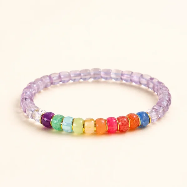 Classic Amethyst Crystal Multi-Stone Bracelet for Calm & Clarity