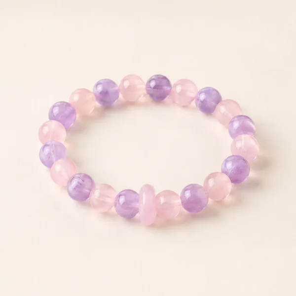 Amethyst Crystal Blessing Bracelet for Calm & Clarity