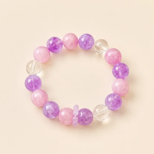 Natural Amethyst Crystal Bracelet No.2 for Calm & Clarity