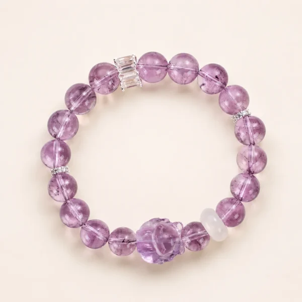 Classic Amethyst Crystal Bracelet for Calm & Clarity
