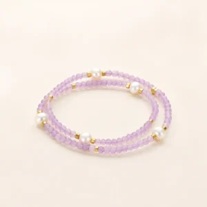 Boho Amethyst Crystal Bracelet for Calm & Clarity