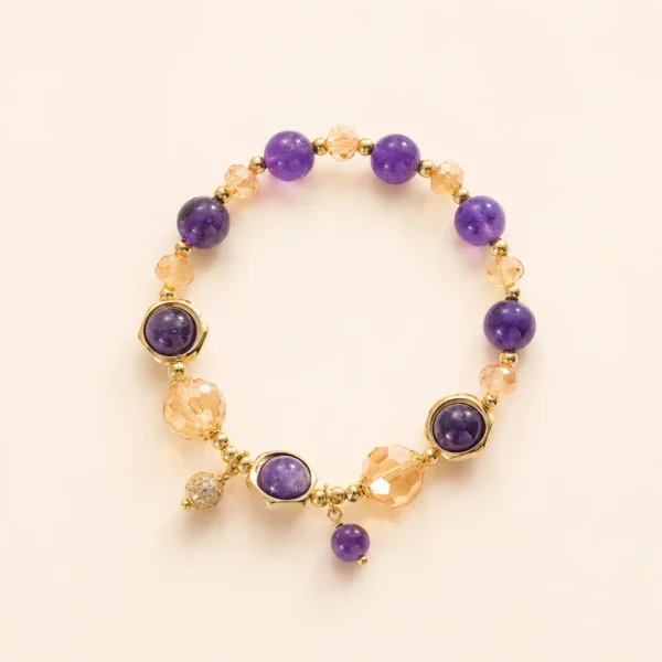 Serene Amethyst Crystal Bracelet for Calm & Clarity