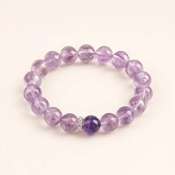 Elegant Amethyst Crystal Bracelet No.2 for Calm & Clarity