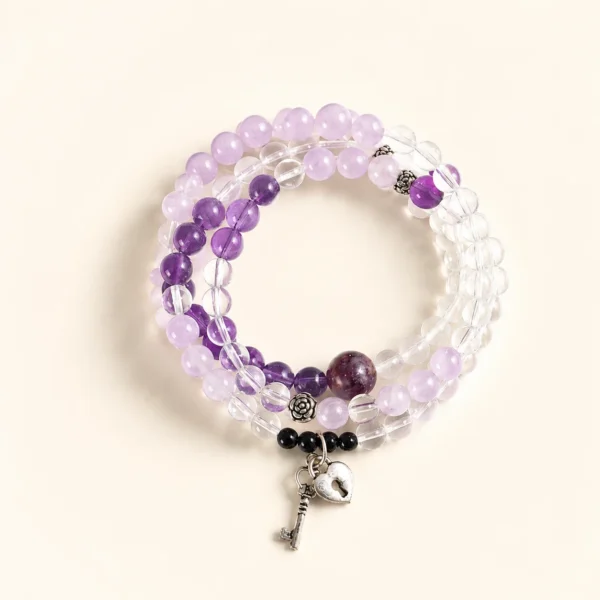 Premium Amethyst Crystal Bracelet for Calm & Clarity