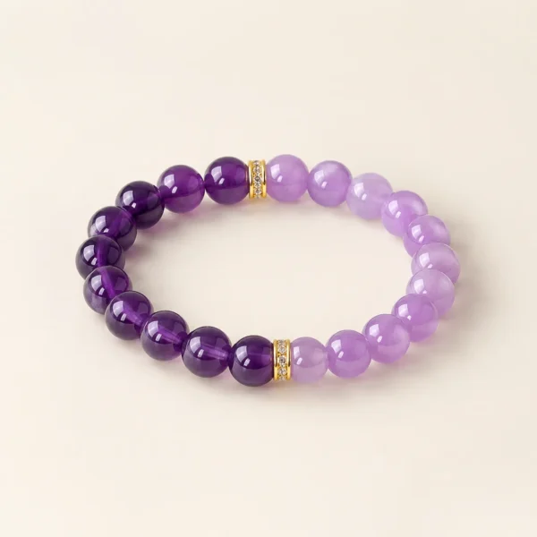 Refined Amethyst Crystal Bracelet No.2 for Calm & Clarity