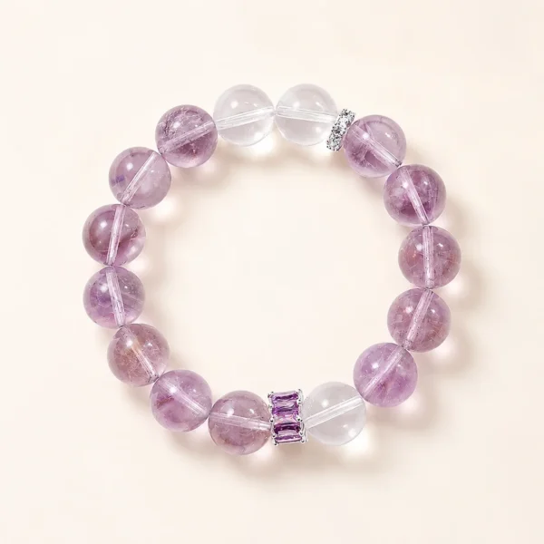 Handcrafted Amethyst Crystal Bracelet for Calm & Clarity