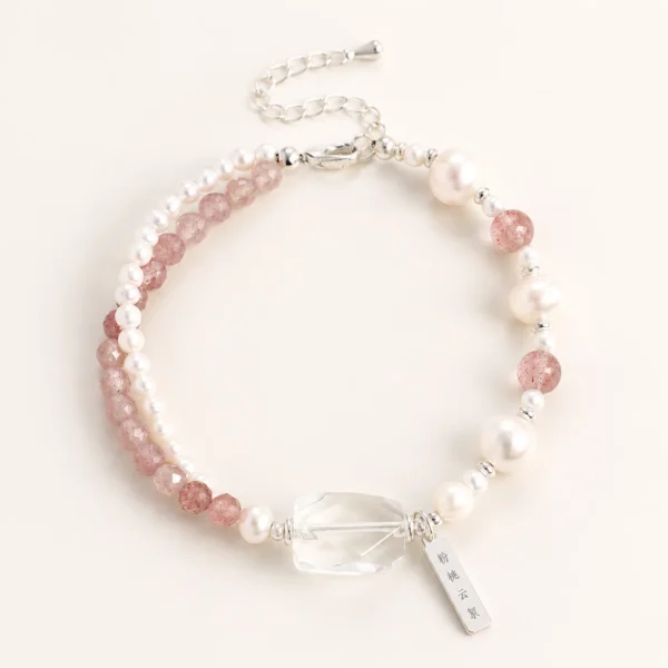 Signature Aquamarine Crystal Bracelet for Calm & Courage