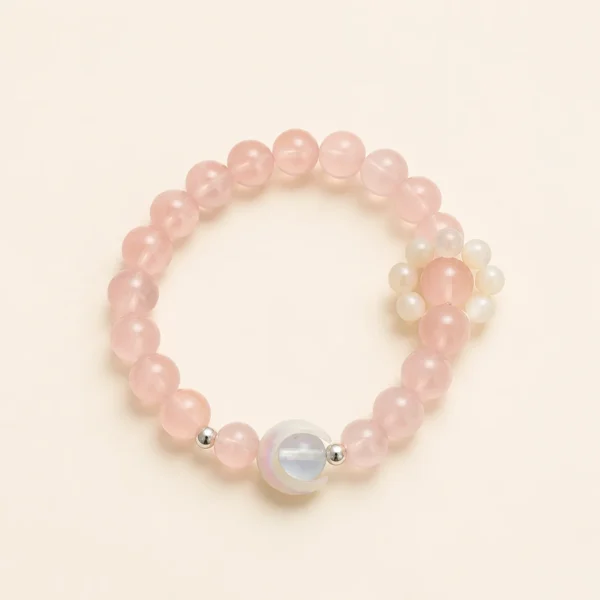 Handcrafted Aquamarine Crystal Bracelet for Calm & Courage