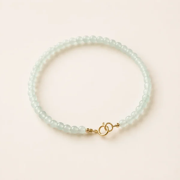 Classic Aventurine Crystal Beaded 3mm Bracelet for Luck & Opportunity