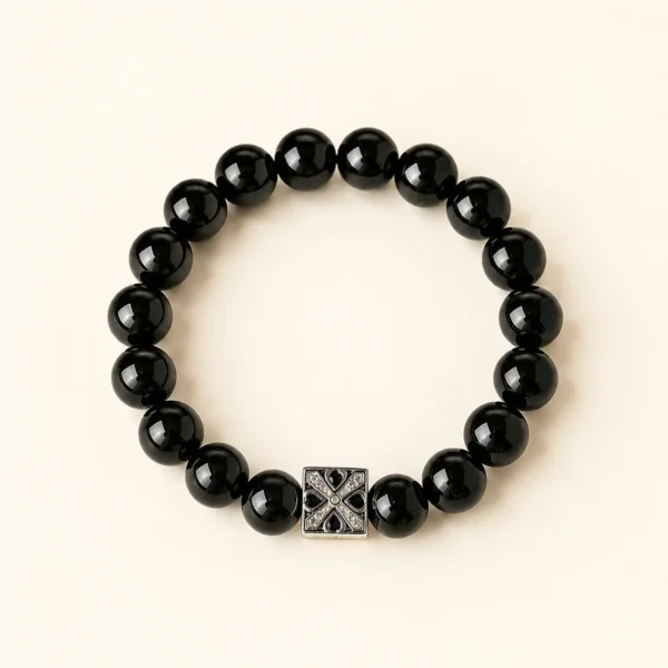 Black Obsidian 10mm Bracelet for Protection & Grounding