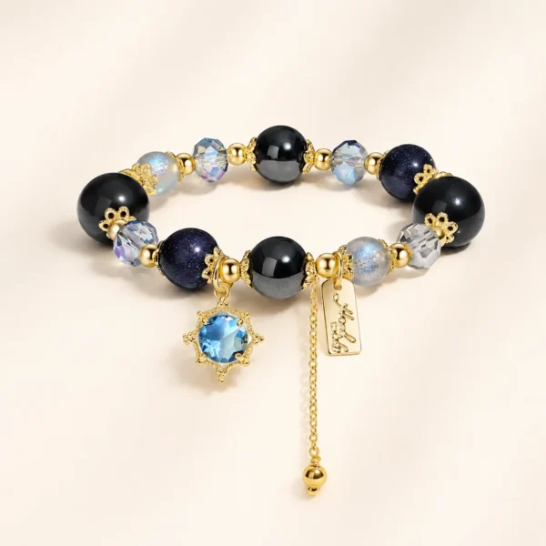 Artisan Black Obsidian Bracelet for Protection & Grounding