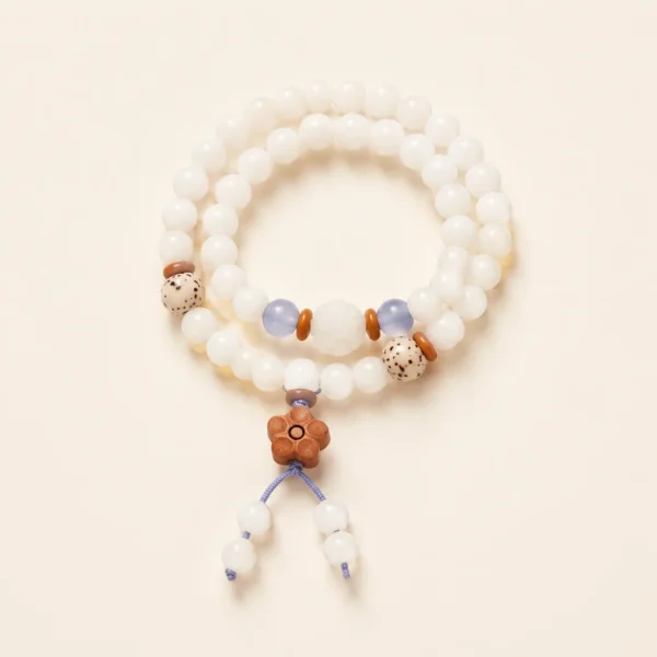 Artisan Bodhi Seed Double-Wrap Bracelet for Mindfulness & Calm