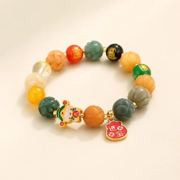Bodhi Seed Lotus Bracelet for Mindfulness & Calm
