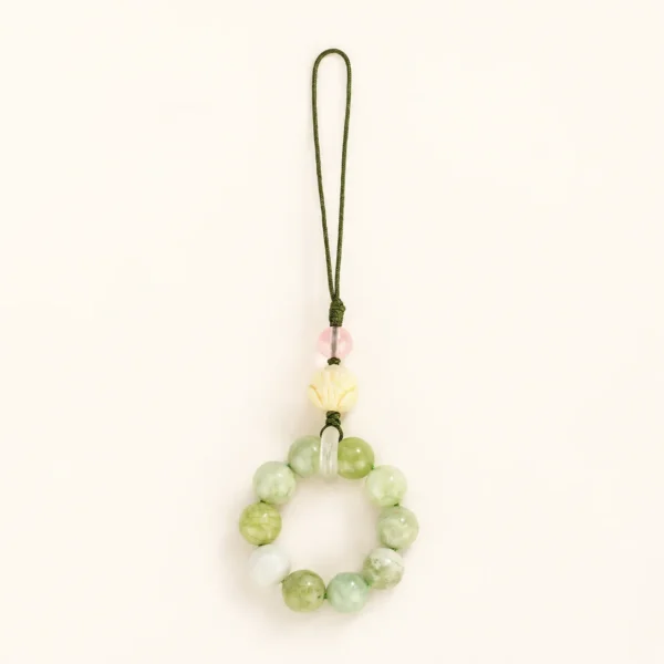 Bodhi Root Lotus Phone Charm for Mindfulness & Calm
