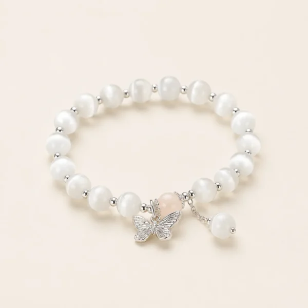 Artisan Cat's Eye Bracelet for Intuition & Clarity