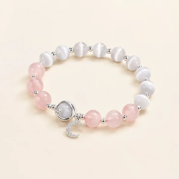 Handcrafted Cat's Eye Bracelet for Intuition & Clarity