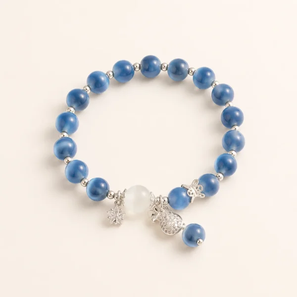 Cat's Eye & Agate Bracelet for Intuition & Clarity
