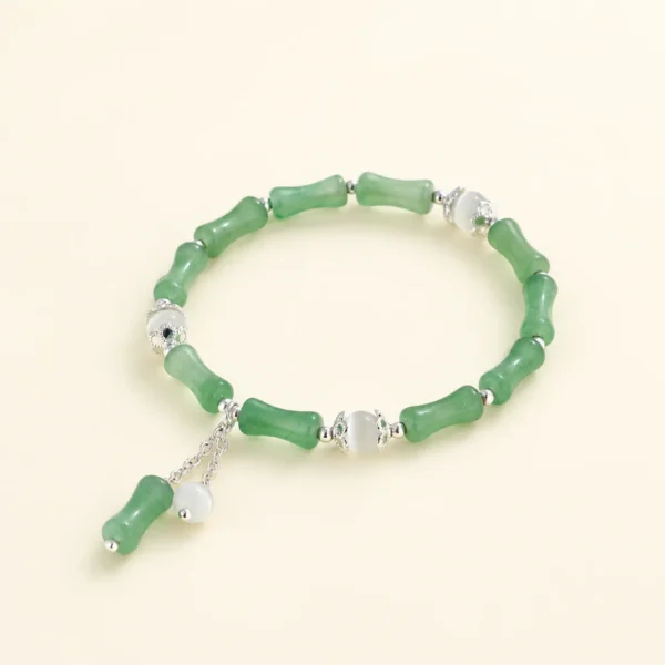 Cat's Eye Bamboo Bracelet for Intuition & Clarity