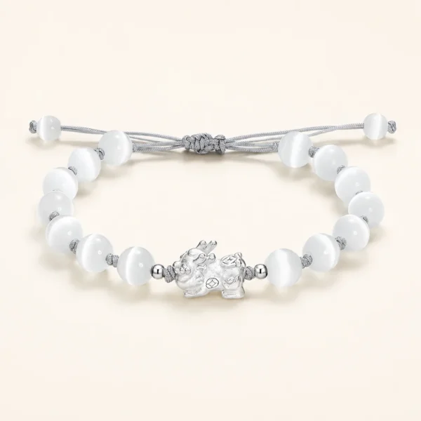 Cat's Eye Pixiu Bracelet for Intuition & Clarity
