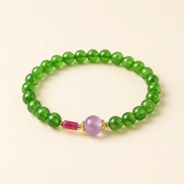 Chalcedony Crystal 6mm Bracelet for Calm & Nurture