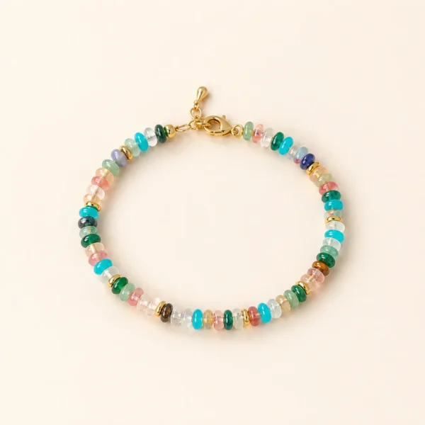 Handcrafted Chalcedony Crystal Bracelet for Calm & Nurture