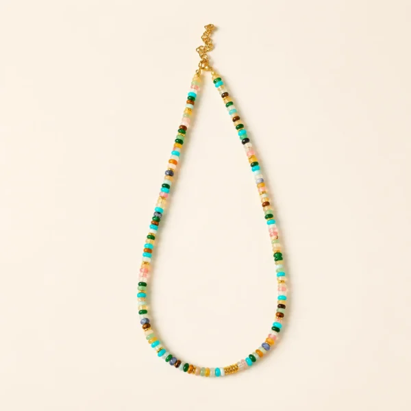 Chalcedony Crystal Necklace for Calm & Nurture