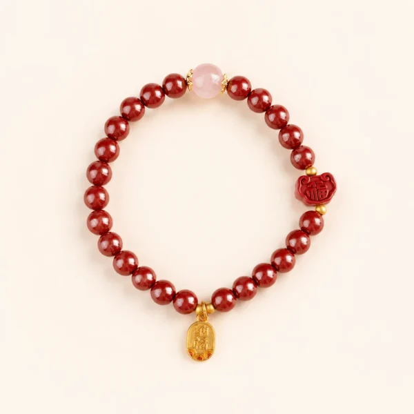 Cinnabar Blessing Bracelet for Protection & Vitality