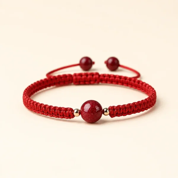 Handcrafted Cinnabar Bracelet for Protection & Vitality