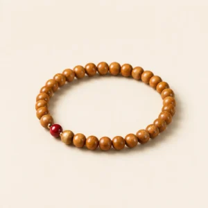 Cinnabar Beaded Bracelet for Protection & Vitality — handcrafted natural bracelet by Soulful Energy