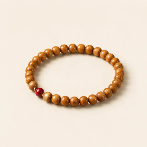 Cinnabar Beaded Bracelet for Protection & Vitality