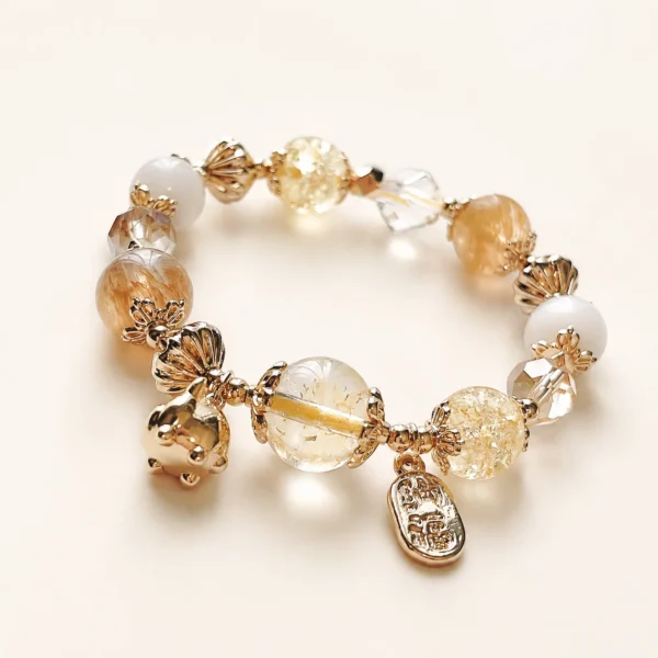 Citrine Crystal Fortune Bracelet for Abundance & Optimism