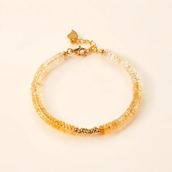 Citrine Crystal Bracelet for Abundance & Optimism