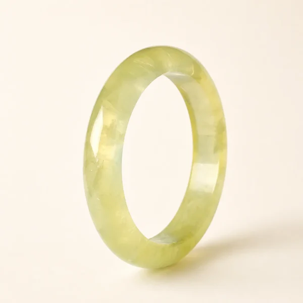 Classic Citrine Crystal Bangle for Abundance & Optimism