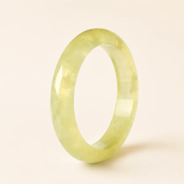Artisan Citrine Crystal Bangle for Abundance & Optimism