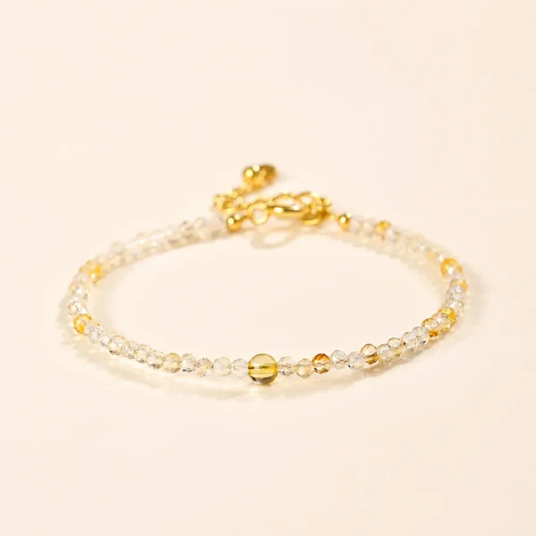 Heritage Citrine Crystal Bracelet for Abundance & Optimism