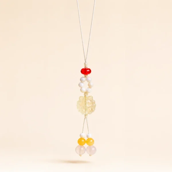 Citrine Crystal Pendant for Abundance & Optimism